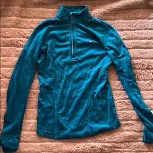 Nike Teal Long Sleeve Dri-Fit Top